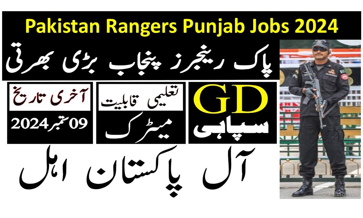 Pakistan Rangers Punjab Jobs 2024 - New Advertisement