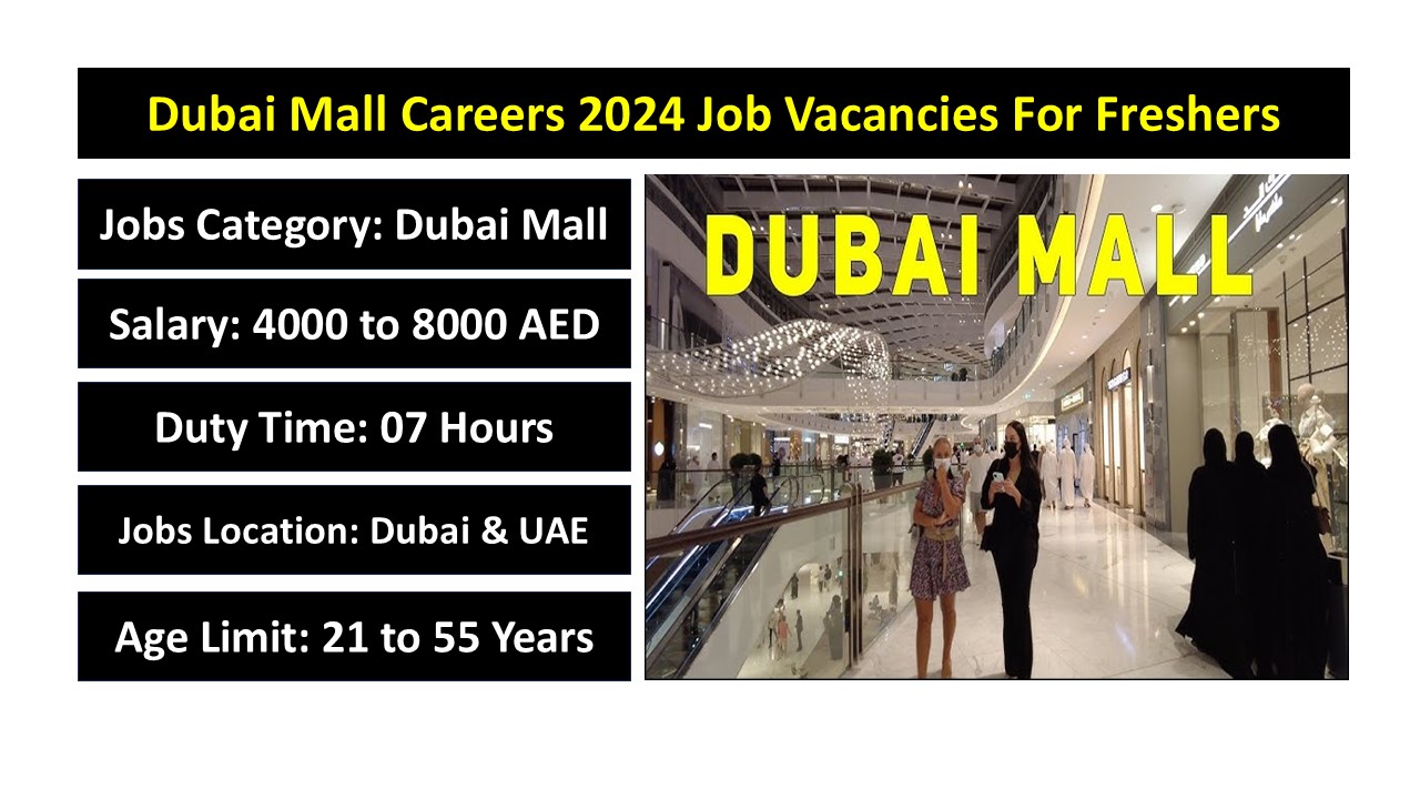 Dubai Mall Careers 2024