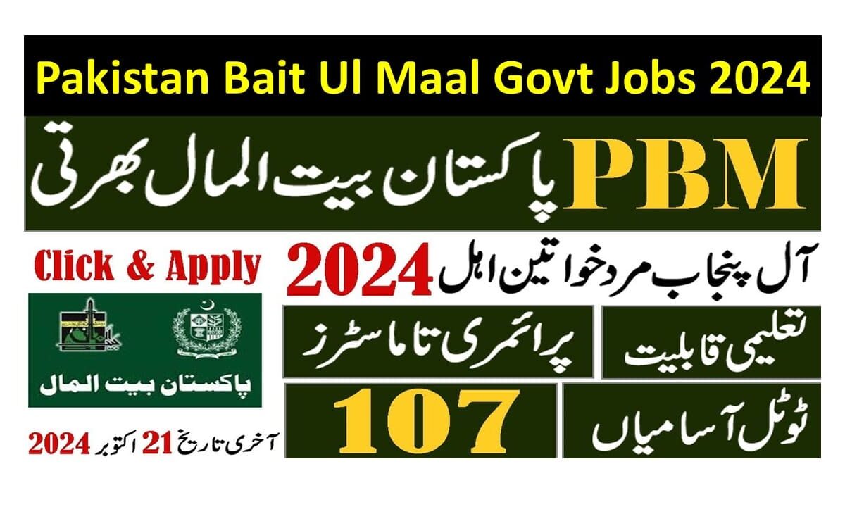 Social Welfare & Bait Ul Maal Punjab Jobs 2024