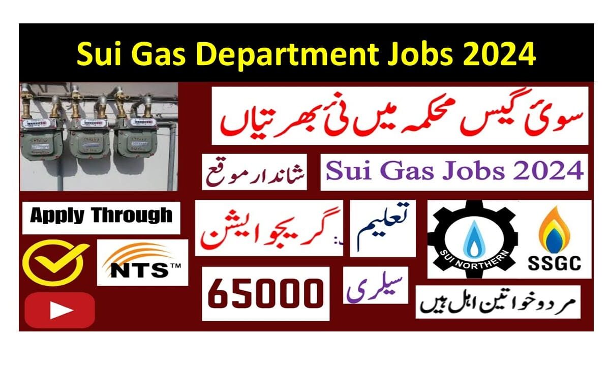 SSGC Jobs 2024 – Sui Gas Department Jobs 2024