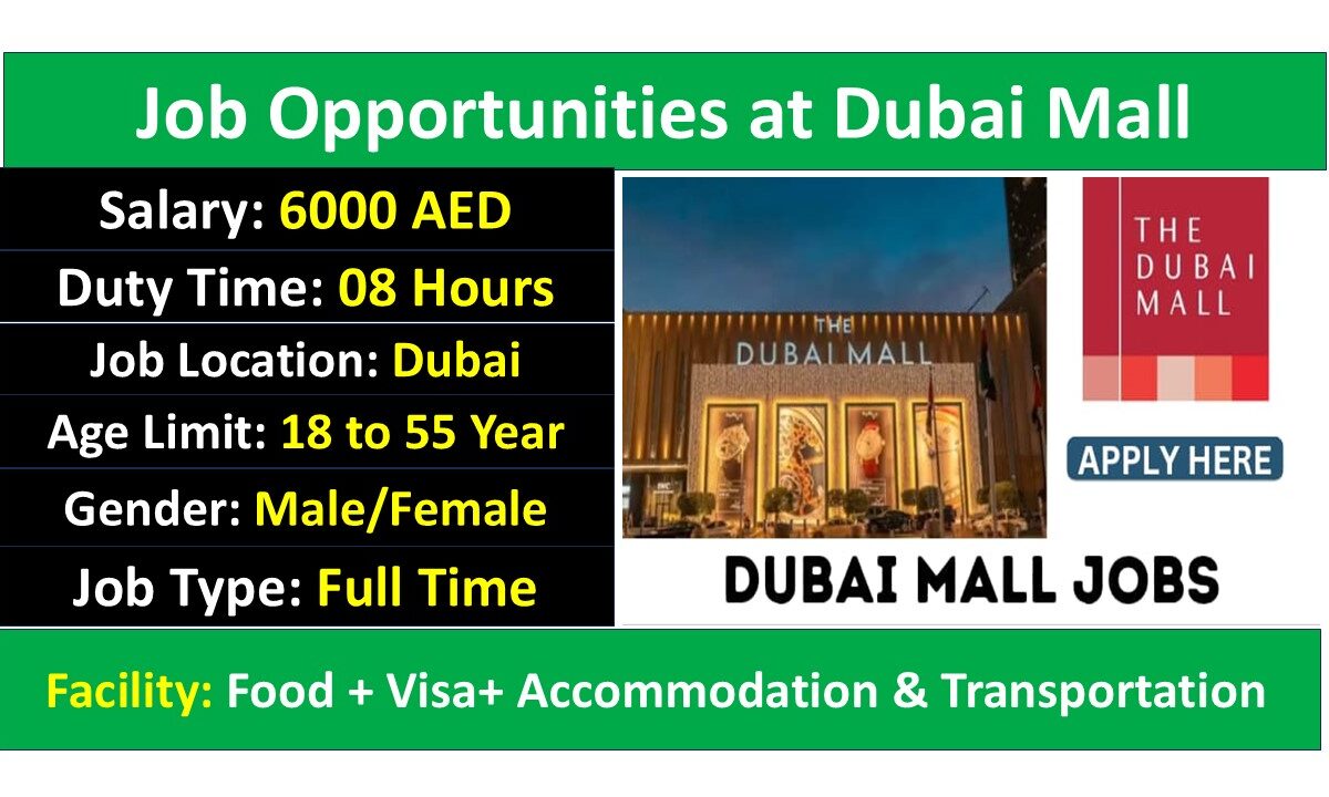 Job Opportunities at Dubai Mall