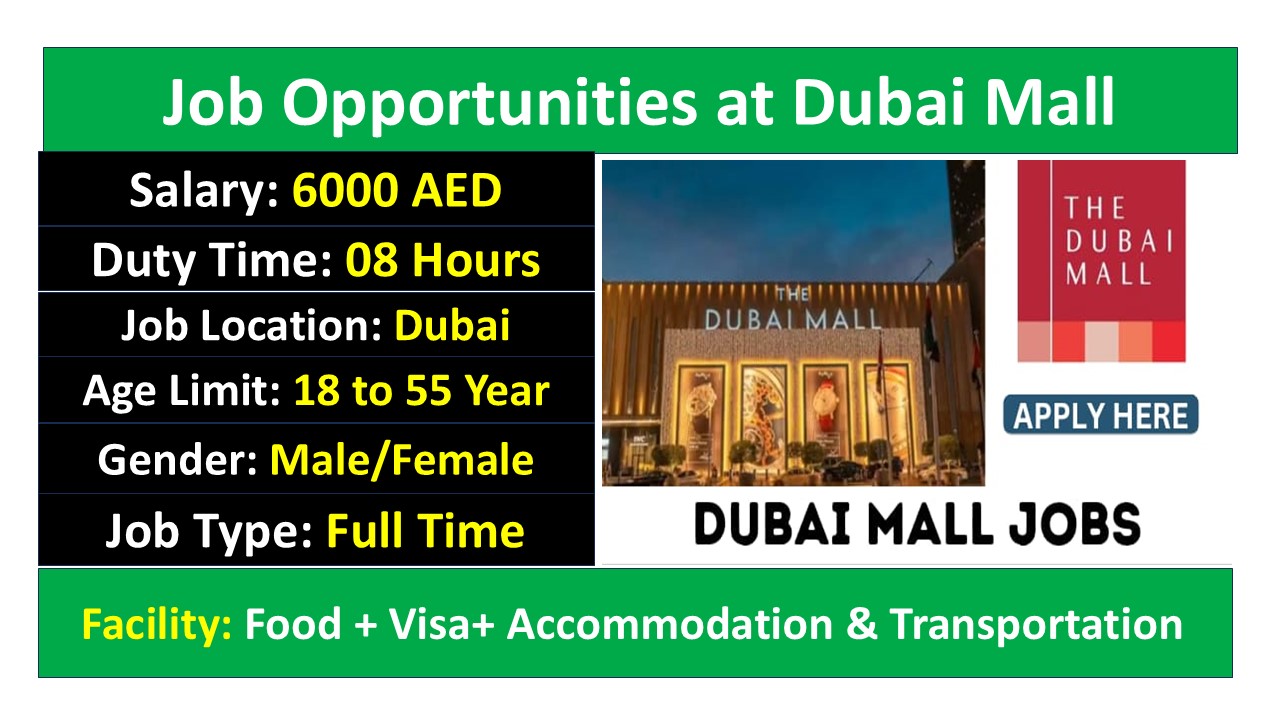 Job Opportunities at Dubai Mall