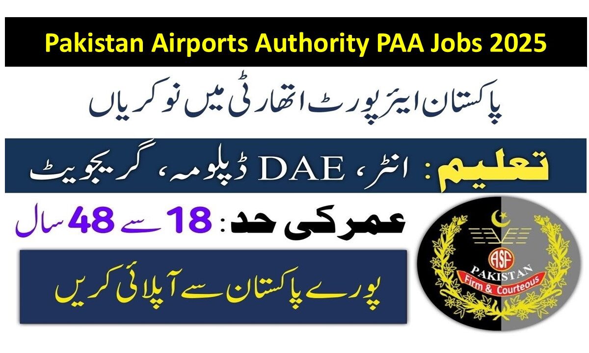 Pakistan Airports Authority PAA Jobs 2025