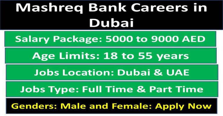 Mashreq Bank Careers in Dubai