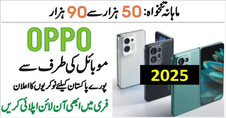 Oppo Mobile Jobs 2025 for Managers & Sales Officers (Male & Female)