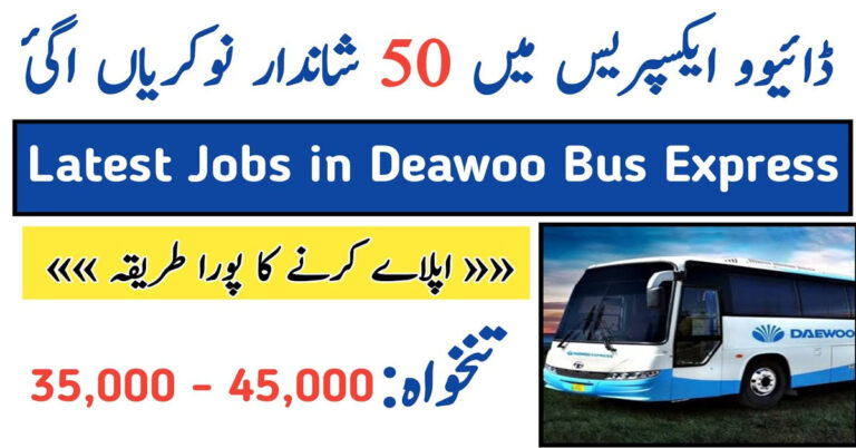 Apply for Daewoo Express Bus Hostess Jobs 2025 in Pakistan. Walk-in interviews held every Monday, Tuesday, and Wednesday. Great career opportunity for young, educated females with benefits like accommodation, free meals, and medical insurance. Apply now!