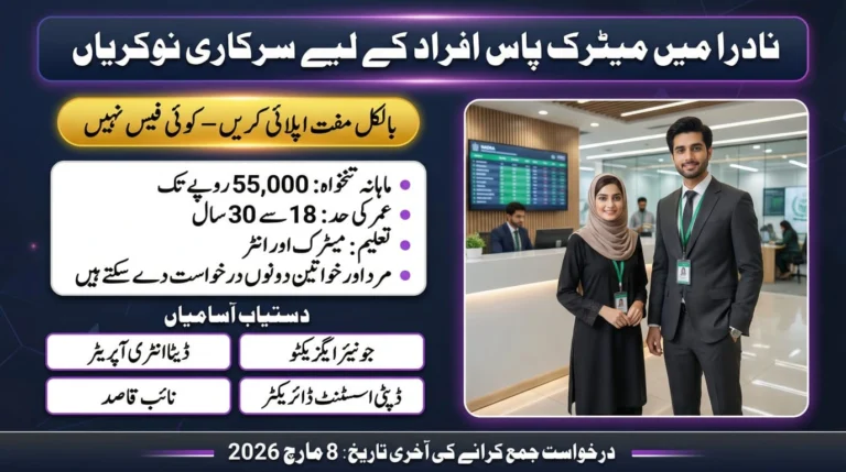 NADRA Walk-In Test & Interview 2026 Multiple Vacancies Apply Online